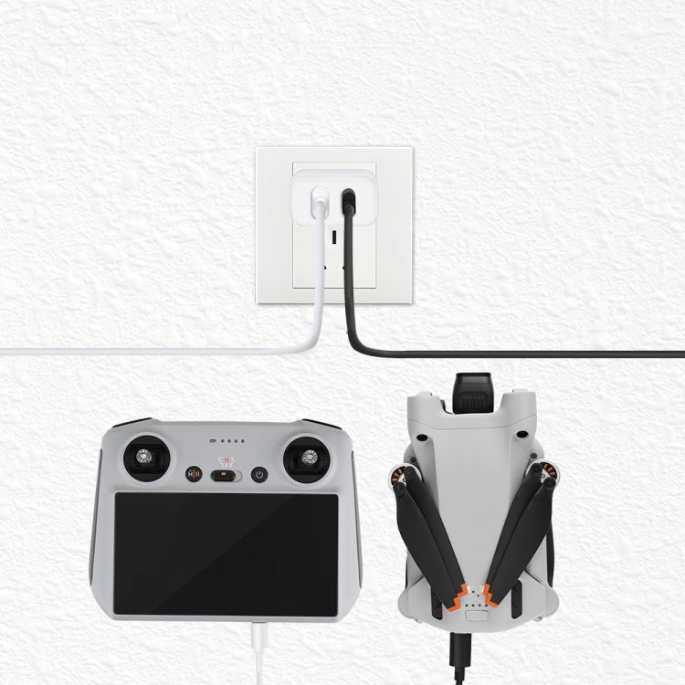 Caricabatterie 30W doppia porta nitruro di gallio per DJI Mini 2/