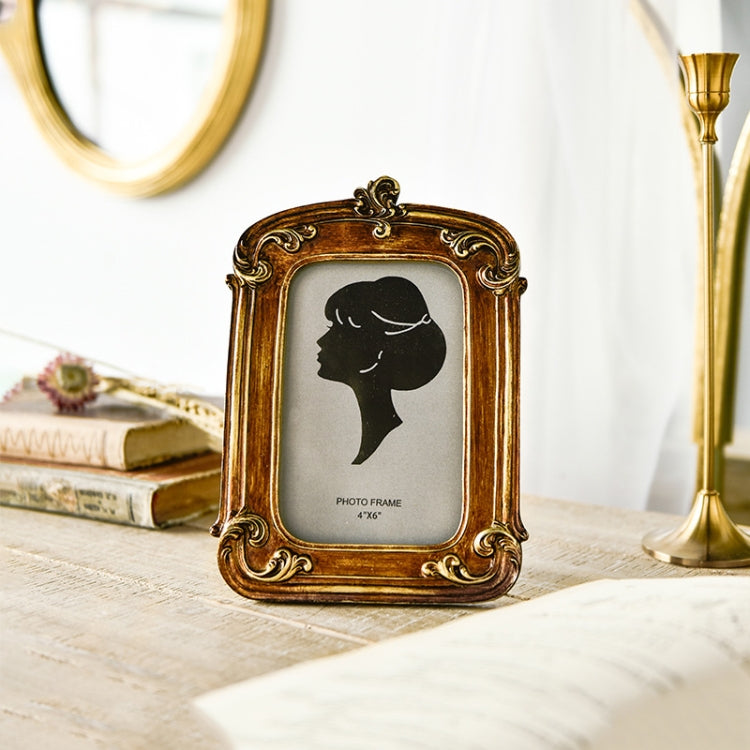 Cornici per foto di decorazioni per la casa in finto legno retrò, specifiche:, Square-6 inches, Square-7 inches, Arched-6 inches, Arched-7 inches, Oval-6 inches, Oval-7 inches, Bow Round Box, A Model, B Model, C Model, D Model