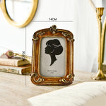 Cornici per foto di decorazioni per la casa in finto legno retrò, specifiche:, Square-6 inches, Square-7 inches, Arched-6 inches, Arched-7 inches, Oval-6 inches, Oval-7 inches, Bow Round Box, A Model, B Model, C Model, D Model