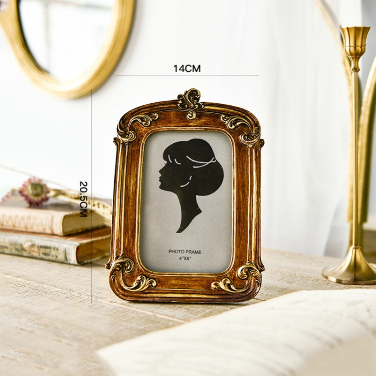 Cornici per foto di decorazioni per la casa in finto legno retrò, specifiche:, Square-6 inches, Square-7 inches, Arched-6 inches, Arched-7 inches, Oval-6 inches, Oval-7 inches, Bow Round Box, A Model, B Model, C Model, D Model
