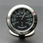 Ornamenti in metallo per termometro per auto con luce notturna, Gold Thermometer, Black Thermometer, Blue Thermometer