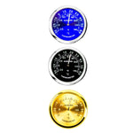 Ornamenti in metallo per termometro per auto con luce notturna, Gold Thermometer, Black Thermometer, Blue Thermometer