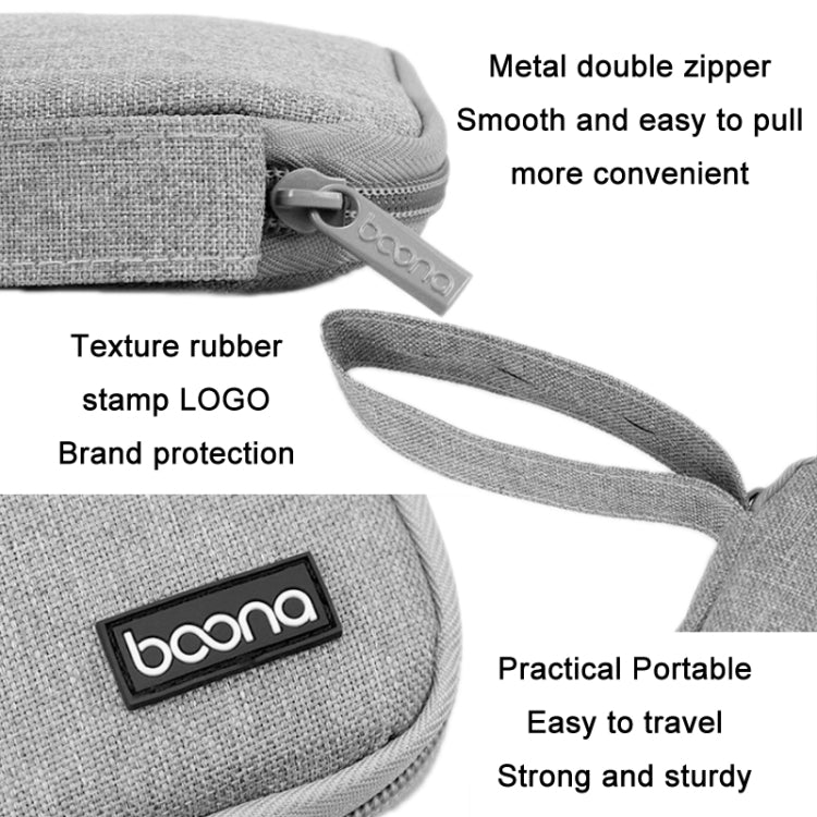 Boona Smart Watch Strap Data Cable Custodia portatile per Apple Watch, Small (Gray), Small (Black), Large (Gray), Large (Black)