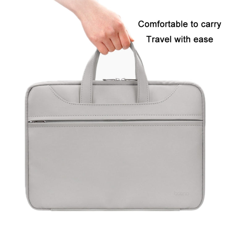 Borsa per laptop con apertura completa in pelle PU Baona BN-Q006, For 11/12 inches, For 13/13.3/14 inches
