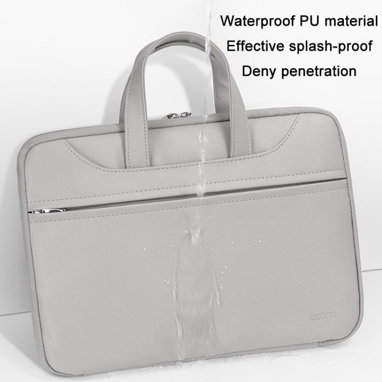 Borsa per laptop con apertura completa in pelle PU Baona BN-Q006, For 15/15.6 inches, For 16/17 inches