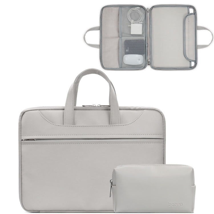 Borsa per laptop con apertura completa in pelle PU Baona BN-Q006, For 11/12 inches, For 13/13.3/14 inches