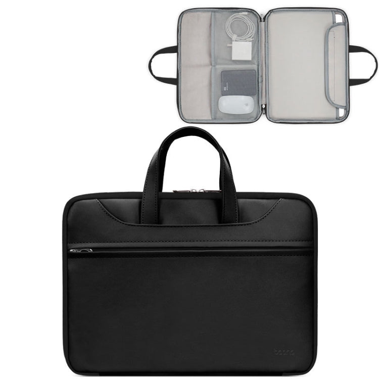 Borsa per laptop con apertura completa in pelle PU Baona BN-Q006, For 15/15.6 inches, For 16/17 inches