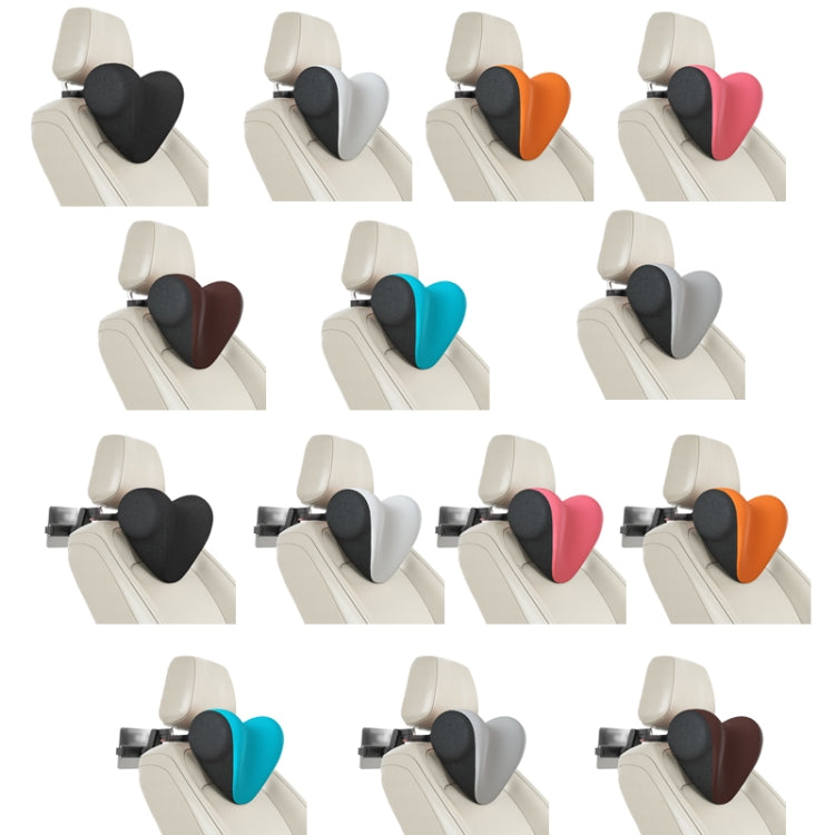 A09 Poggiatesta per seggiolino auto Memory Foam Comodo cuscino per il collo, stile:, With Stand (Black), With Stand  (White), With Stand  (Orange), With Stand  (Pink), With Stand  (Coffee), With Stand  (Blue), With Stand  (Gray), Without Stand (Black) ...