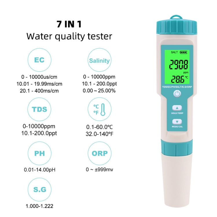 Penna C-600A 7 in 1 per misurazione parametri acqua