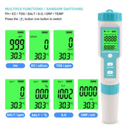 C-600A 7 in 1 penna di monitoraggio temperatura/salinità/PH/TDS/EC/ORP/SG, C-600A