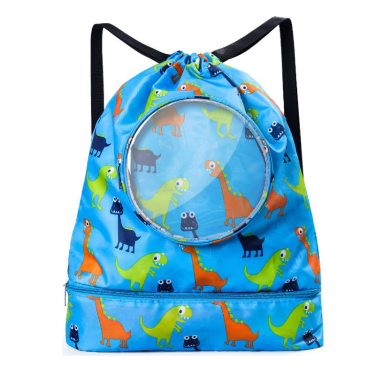 Borsa da nuoto da spiaggia impermeabile con coulisse per separazione bagnata e asciutta per bambini, Black S, Black L, Pink S, Pink L, Blue S, Blue L, Tibetan S, Tibetan L, Gray S, Gray L