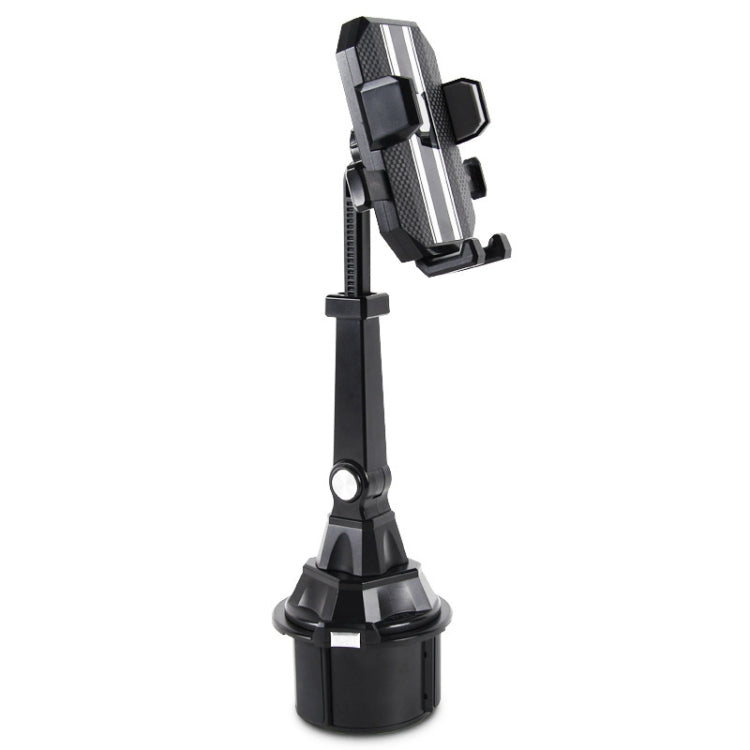 Portabicchieri di controllo centrale Lunghezza regolabile Staffa per telefono cellulare Staffa di navigazione per auto, Central Control Cup Holder