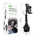 Portabicchieri di controllo centrale Lunghezza regolabile Staffa per telefono cellulare Staffa di navigazione per auto, Central Control Cup Holder