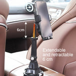 Portabicchieri di controllo centrale Lunghezza regolabile Staffa per telefono cellulare Staffa di navigazione per auto, Central Control Cup Holder