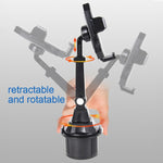 Portabicchieri di controllo centrale Lunghezza regolabile Staffa per telefono cellulare Staffa di navigazione per auto, Central Control Cup Holder