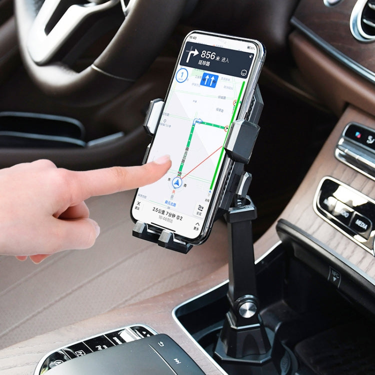 Portabicchieri di controllo centrale Lunghezza regolabile Staffa per telefono cellulare Staffa di navigazione per auto, Central Control Cup Holder