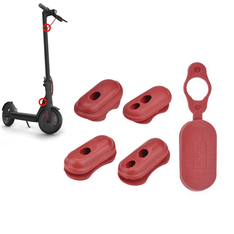 Spina in silicone per tappo di copertura della porta di ricarica per scooter Xiaomi M365, 5 In 1, 4 In 1