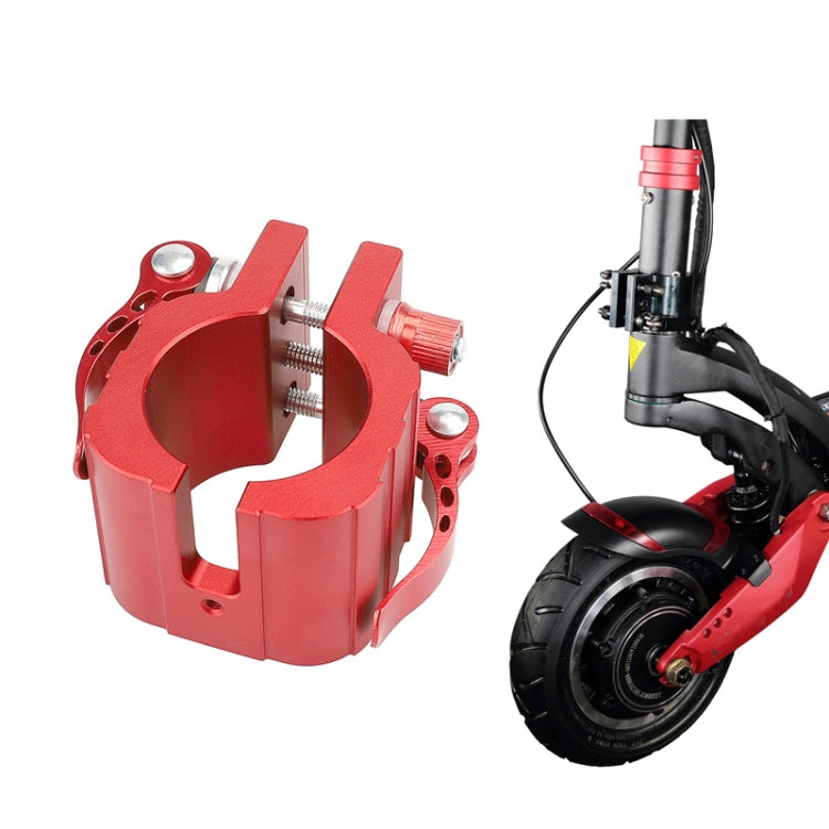 Morsetto pieghevole per scooter elettrico ZERO 8X 10X 11X SPEEDUAL Dualtron DT3 Thunder, Without Pad Red, With Pad Red, Without Pad  Black, With Pad Black