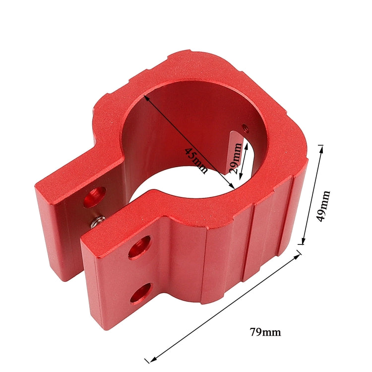Morsetto pieghevole per scooter elettrico ZERO 8X 10X 11X SPEEDUAL Dualtron DT3 Thunder, Without Pad Red, With Pad Red, Without Pad  Black, With Pad Black
