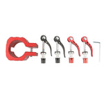 Morsetto pieghevole per scooter elettrico ZERO 8X 10X 11X SPEEDUAL Dualtron DT3 Thunder, Without Pad Red, With Pad Red, Without Pad  Black, With Pad Black