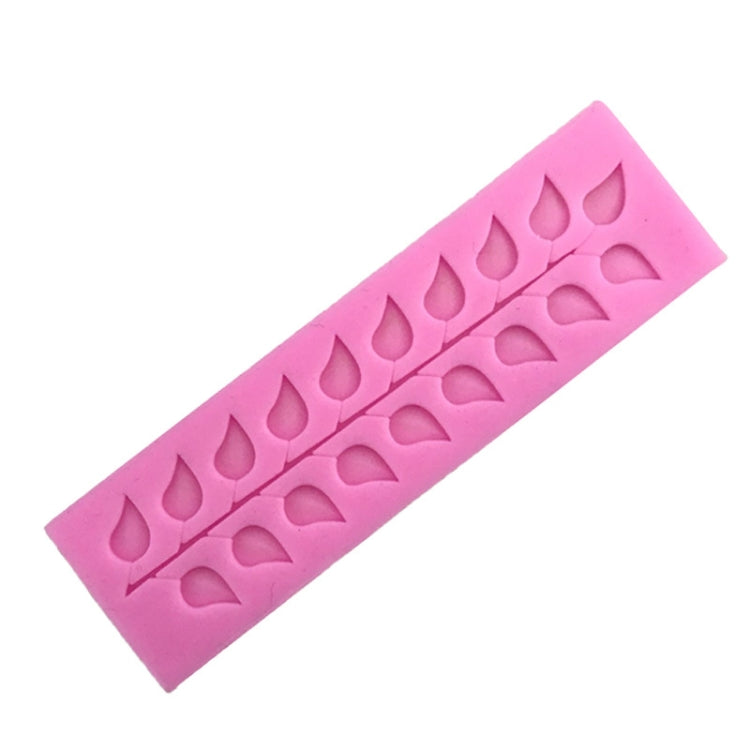 Stampo in silicone per fondente a foglia d'albero in pizzo a strisce lunghe da 5 pezzi, Long Strip Lace
