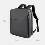 Borsa per laptop SJ08 Business di grande capacità, Deep Space Gray, Elegant Gray