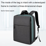 Borsa per laptop SJ08 Business di grande capacità, Deep Space Gray, Elegant Gray