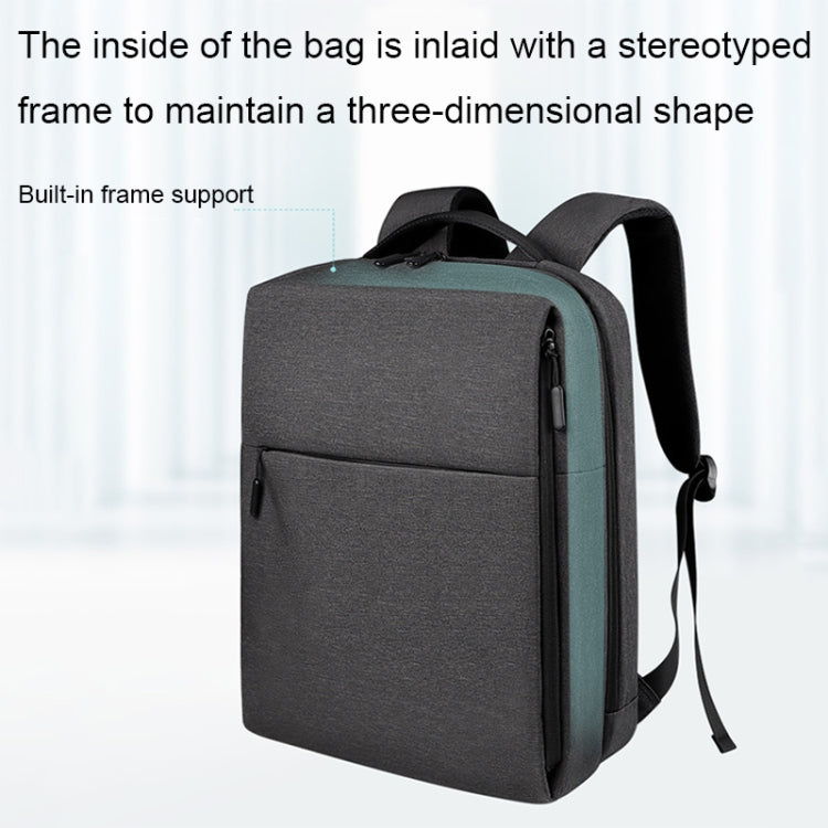 Borsa per laptop SJ08 Business di grande capacità, Deep Space Gray, Elegant Gray