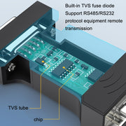 DTECH DT-9000 Convertitore di modulo di protocollo di comunicazione seriale bidirezionale passivo da RS232 a RS485, DT-9000
