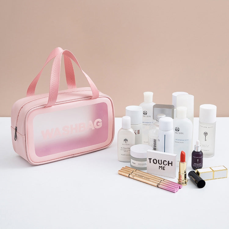 2 PCS Sacchetto di immagazzinaggio impermeabile traslucido smerigliato Borsa cosmetica Borsa da nuoto Borsa da lavaggio, Black M, Black M 2 Handles, Black L, Pink S, Pink M, Pink M 2 Handles, Pink L, White S, White M, White M 2 Handles, White L, Blue S...
