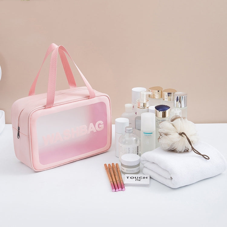 2 PCS Sacchetto di immagazzinaggio impermeabile traslucido smerigliato Borsa cosmetica Borsa da nuoto Borsa da lavaggio, Black M, Black M 2 Handles, Black L, Pink S, Pink M, Pink M 2 Handles, Pink L, White S, White M, White M 2 Handles, White L, Blue S...