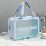 2 PCS Sacchetto di immagazzinaggio impermeabile traslucido smerigliato Borsa cosmetica Borsa da nuoto Borsa da lavaggio, Black M, Black M 2 Handles, Black L, Pink S, Pink M, Pink M 2 Handles, Pink L, White S, White M, White M 2 Handles, White L, Blue S...