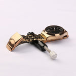 Strumento di riparazione del perno di collegamento del cinturino in metallo per la rimozione della striscia dell'orologio regolabile, Black, Blue, Golden