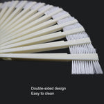10 PCS Spazzola per motore testata per auto Spazzola per scanalatura a doppia faccia, 10 PCS White
