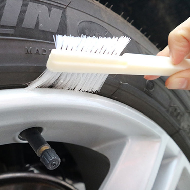 10 PCS Spazzola per motore testata per auto Spazzola per scanalatura a doppia faccia, 10 PCS White