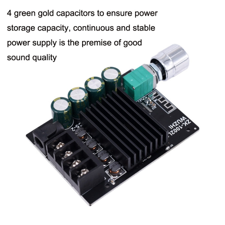 Mini scheda amplificatore Bluetooth ZK-1002L con potenziometro