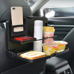 UCHURNG Tavolo per computer per auto Tavolo da pranzo pieghevole con schienale per sedia, UCHURNG