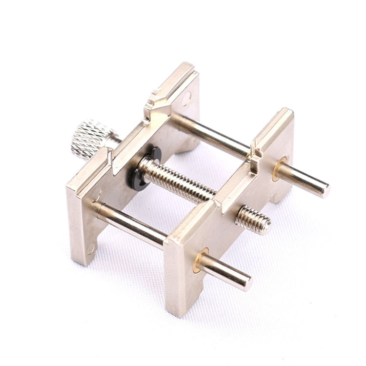 Morsetto per morsa multifunzione in metallo con base a clip per supporto movimento orologio 2 in 1, 2 In 1 Watch Movement Holder