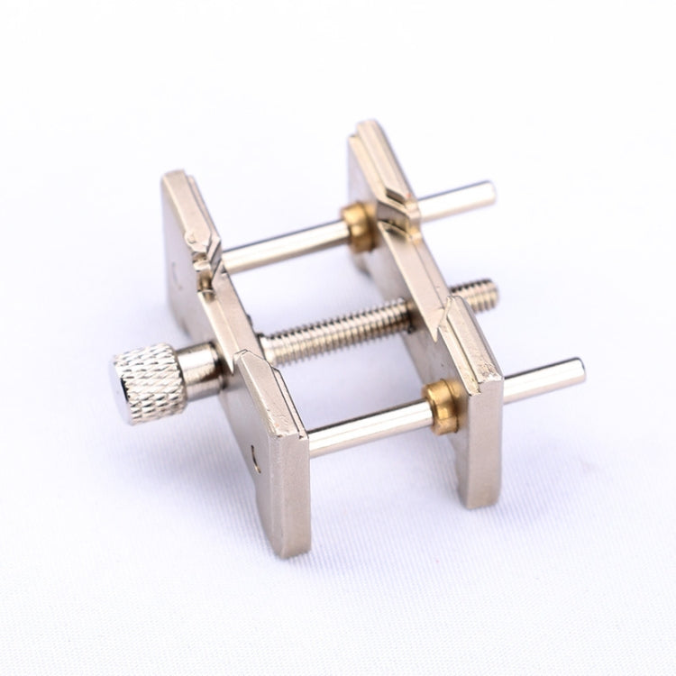 Morsetto per morsa multifunzione in metallo con base a clip per supporto movimento orologio 2 in 1, 2 In 1 Watch Movement Holder