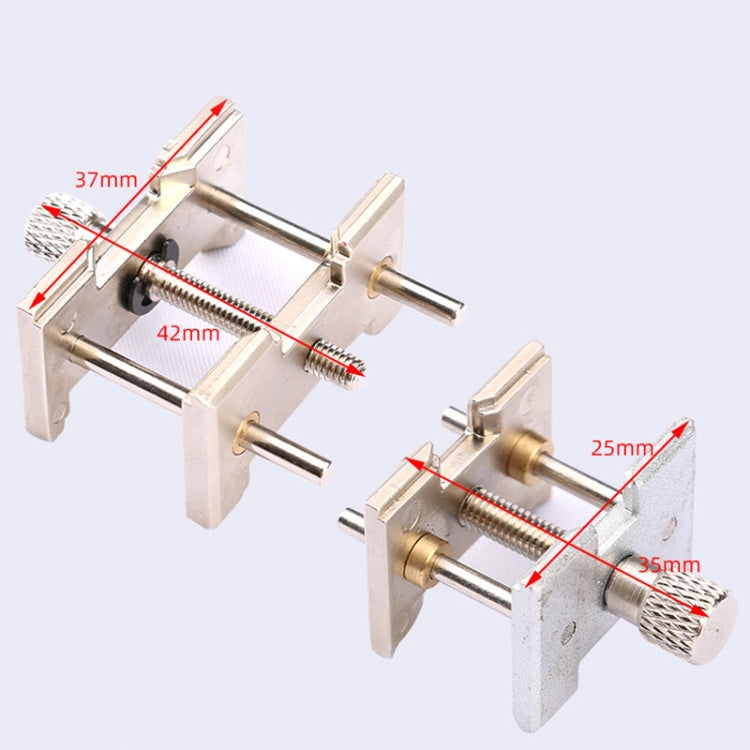 Morsetto per morsa multifunzione in metallo con base a clip per supporto movimento orologio 2 in 1, 2 In 1 Watch Movement Holder