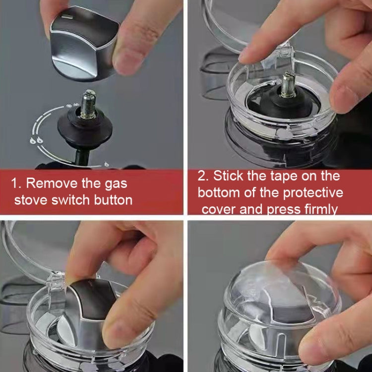 10 PCS Copertura protettiva per interruttore per stufa a gas domestica, 10 PCS Stove Switch Cover