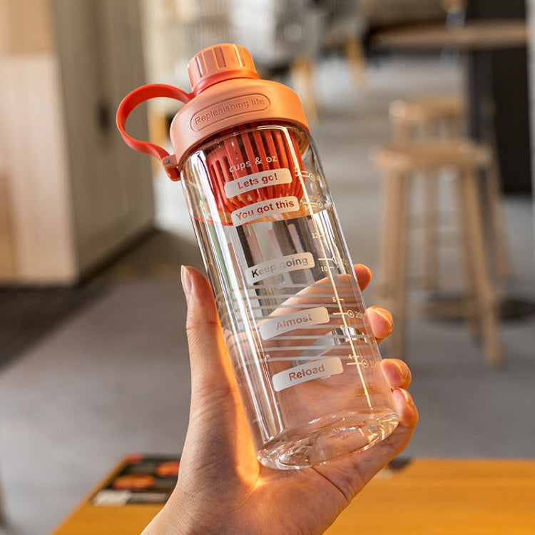Tazza di plastica per perdite di tè resistente alle alte temperature portatile da 2 pezzi, 550ml, 650ml