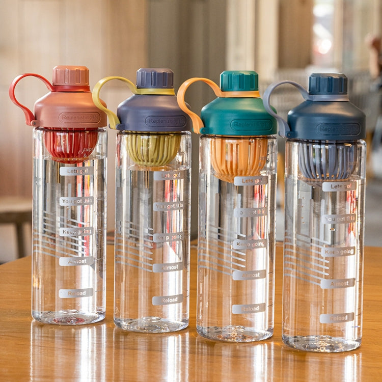 Tazza di plastica per perdite di tè resistente alle alte temperature portatile da 2 pezzi, 550ml, 650ml