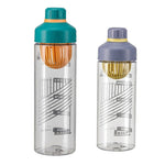 Tazza di plastica per perdite di tè resistente alle alte temperature portatile da 2 pezzi, 550ml, 650ml