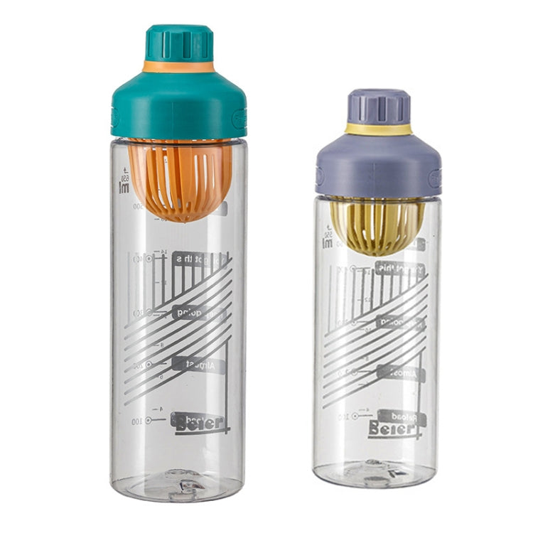 Tazza di plastica per perdite di tè resistente alle alte temperature portatile da 2 pezzi, 550ml, 650ml