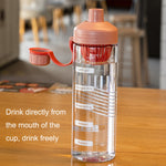 Tazza di plastica per perdite di tè resistente alle alte temperature portatile da 2 pezzi, 550ml, 650ml