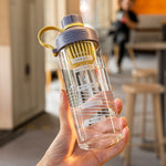 Tazza di plastica per perdite di tè resistente alle alte temperature portatile da 2 pezzi, 550ml, 650ml