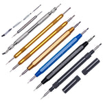 10pcs strumento di riparazione dell'orologio a testa singola attrezzo per cinturino dell'orologio di sostituzione del lotto dell'orecchio, 10 Pair Silver, 10 Pair Golden, 5 PCS Screw Gold, 5 PCS With Scale Blue, With Scale Golden, 5 PCS With Scale  Bla...