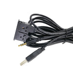 Accessori per la modifica audio della presa AUX + USB modificati per auto Linea di estensione USB da 3,5 mm, AUX+USB