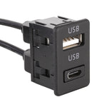 Car Universal Modifica Type-C + Interfaccia USB Ricarica Sedile, Type-C+USB